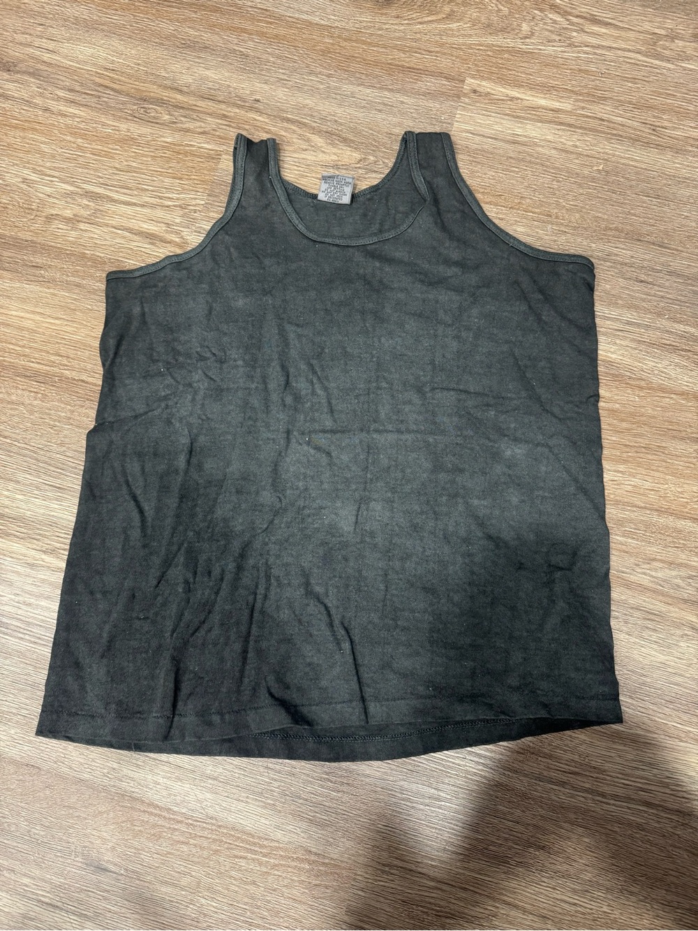 Vintage 70’s Signal Men's Green Cotton Tank Top - Sleeveless Muscle Shirt